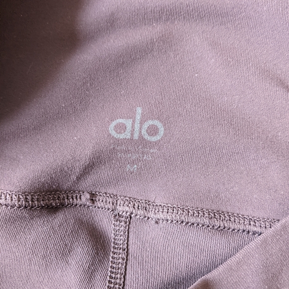 Alo Yoga Sheila high rise velour panel leggings size medium - Picture 3 of 9